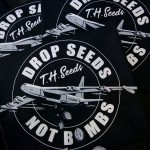 Ladies Drop Seeds Not Bombs T-shirt